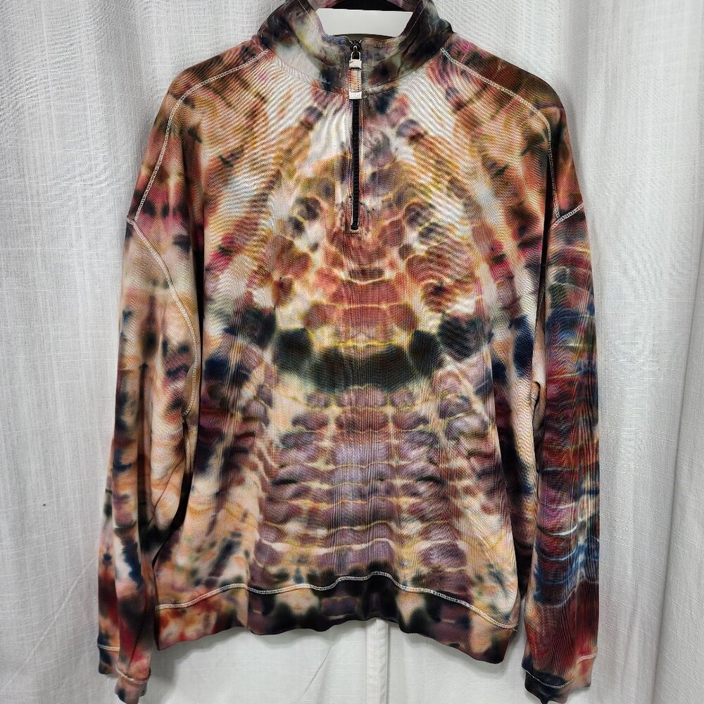 Sunset Serenade: Men's Vintage Tie-Dye Pullover - Size XXL